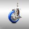 Service Caster 4 Inch 316SS Blue Polyurethane Swivel 10mm Threaded Stem Caster with Brake SCC-SS316TS20S414-PPUBBLUE-TLB-M1015 - alternate 1